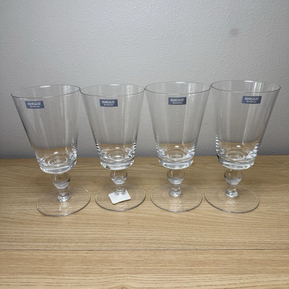 Marquis by Waterford Set Of 4 Red Wine Goblets Crystal Cristal Dining Glass Cup